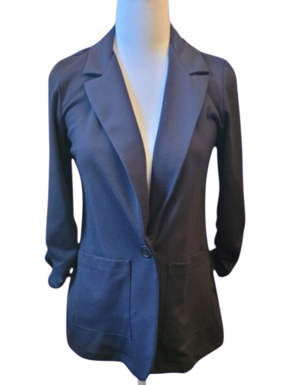 Eclipse Navy Single-Button Tailored Blazer